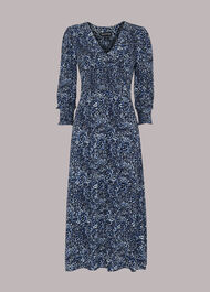 Speckled Leopard Midi Dress