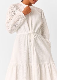 Petite Broderie Midi Dress