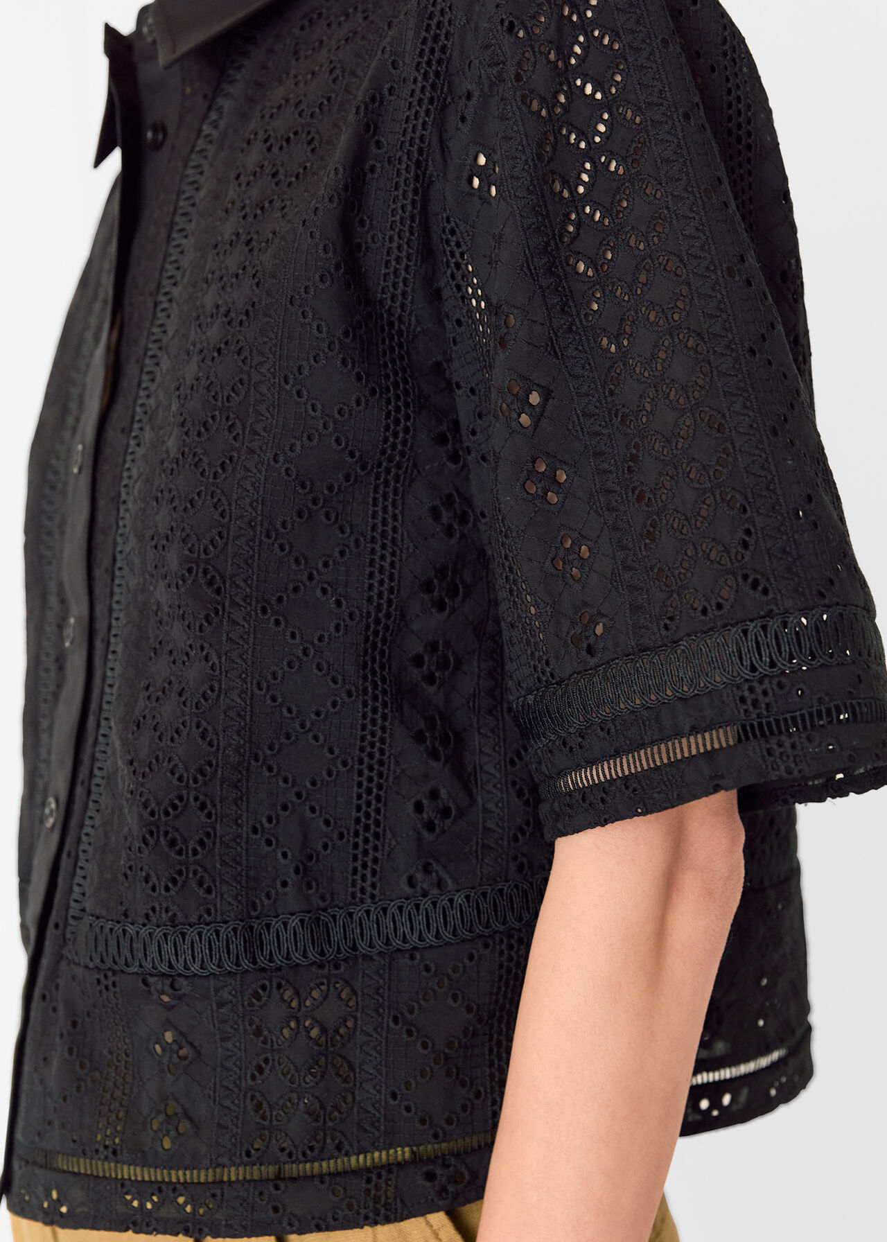 Broderie Cotton Shirt