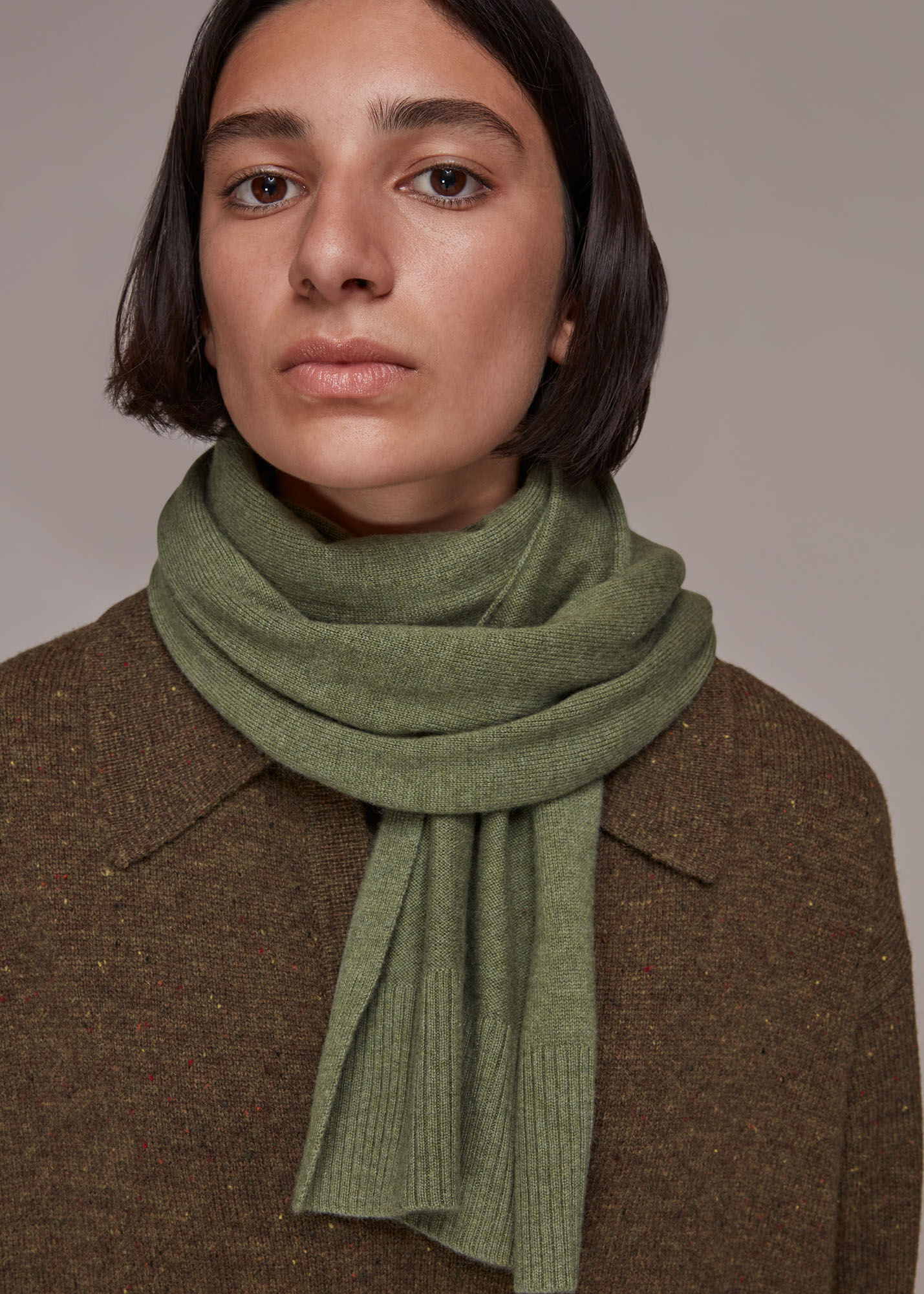 Green cashmere scarf store