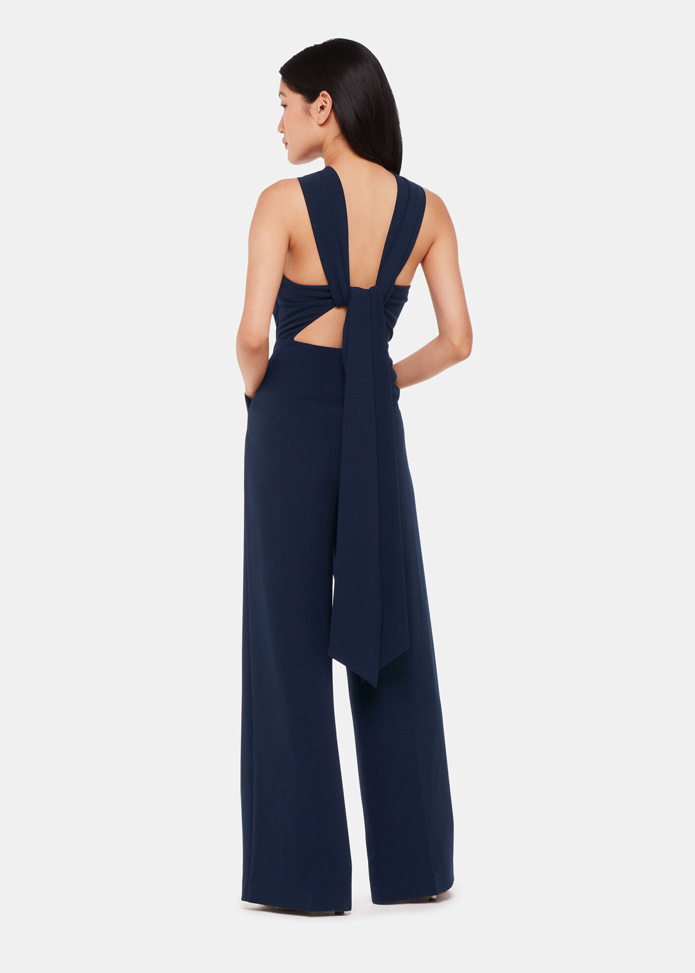 Tie-back suspender jumpsuit main image 1
