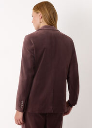 Cotton Velvet Tailored Blazer