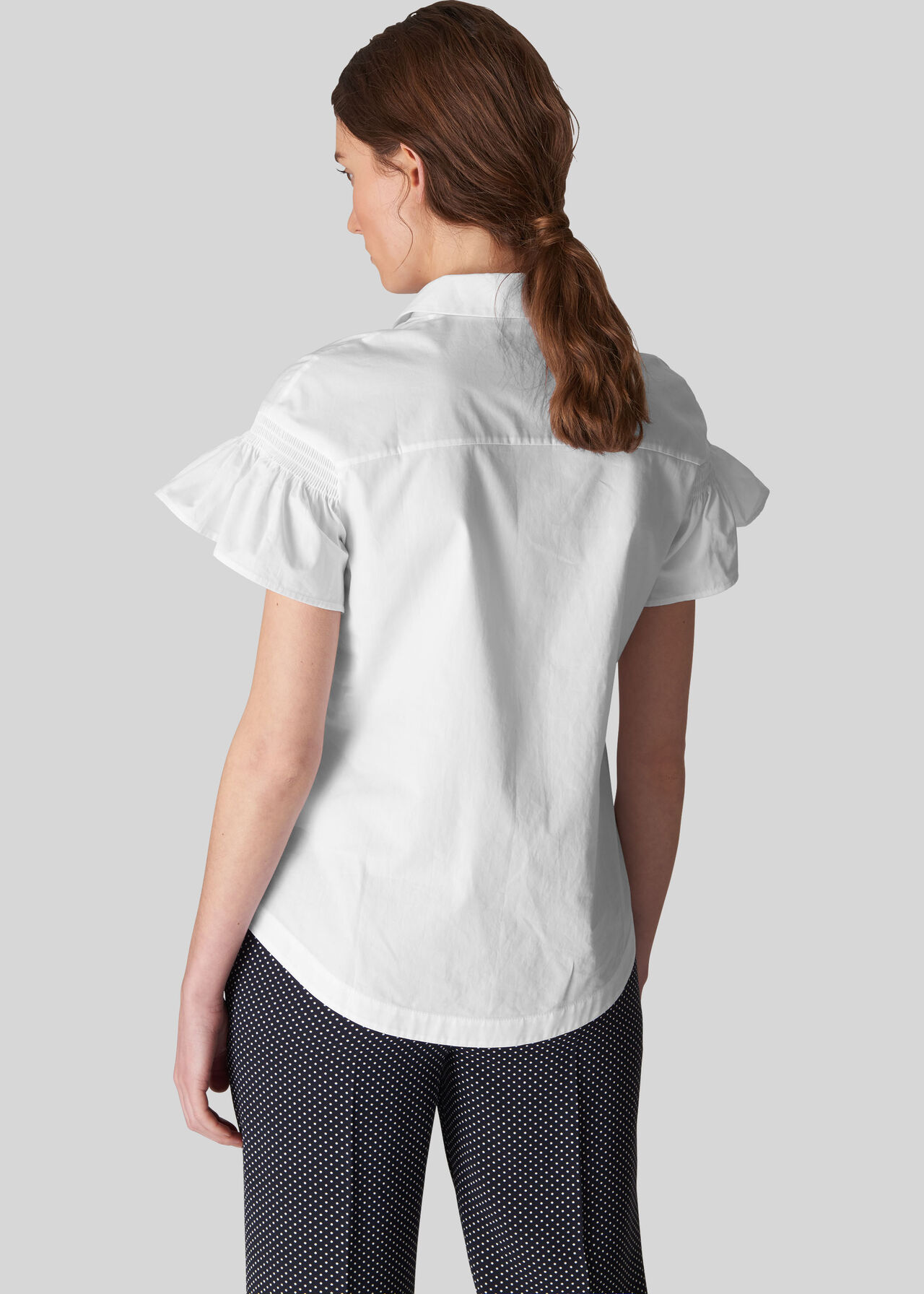 Frill Poplin Shirt