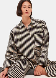 Cotton Stripe Pyjama Shirt