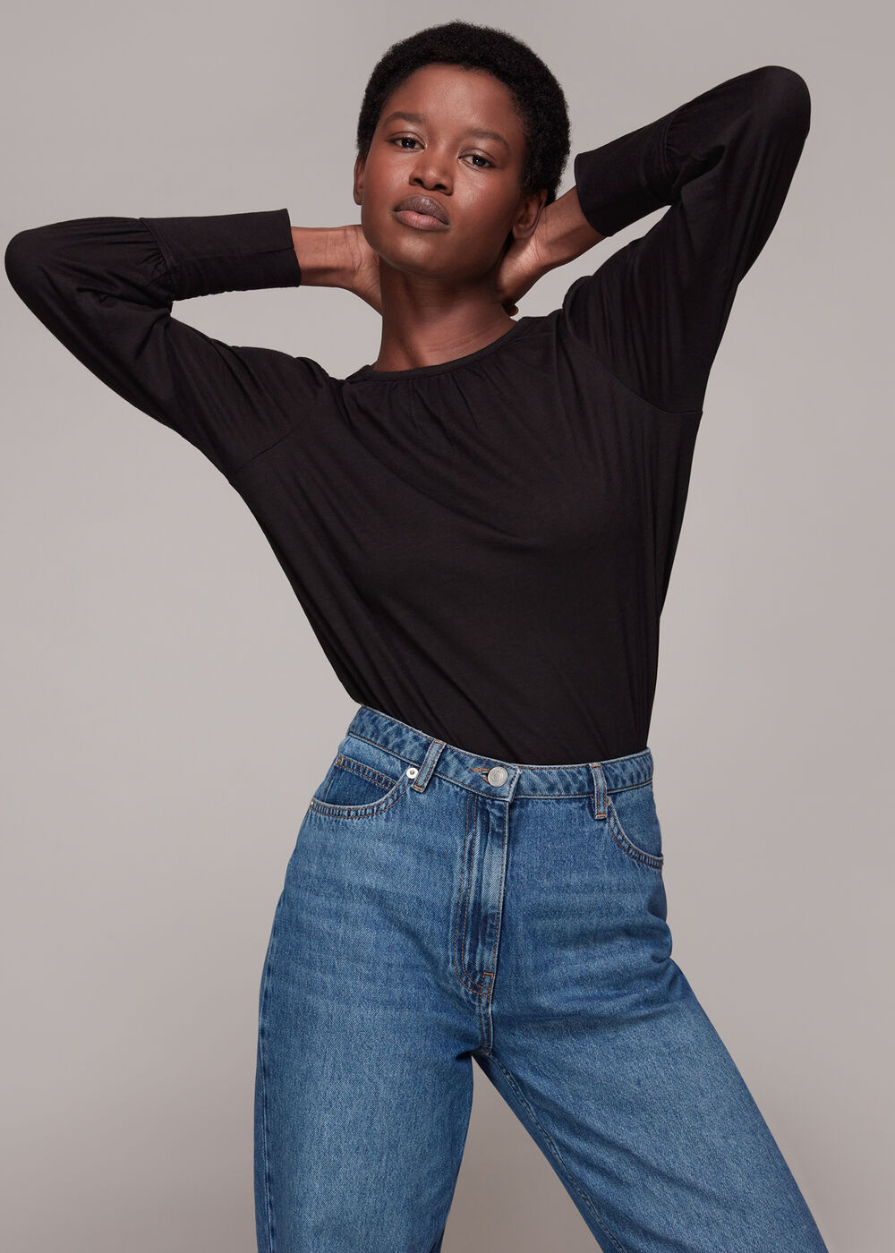 Deep Cuff Long Sleeve Top