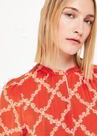 Daisy Trellis Trapeze Dress