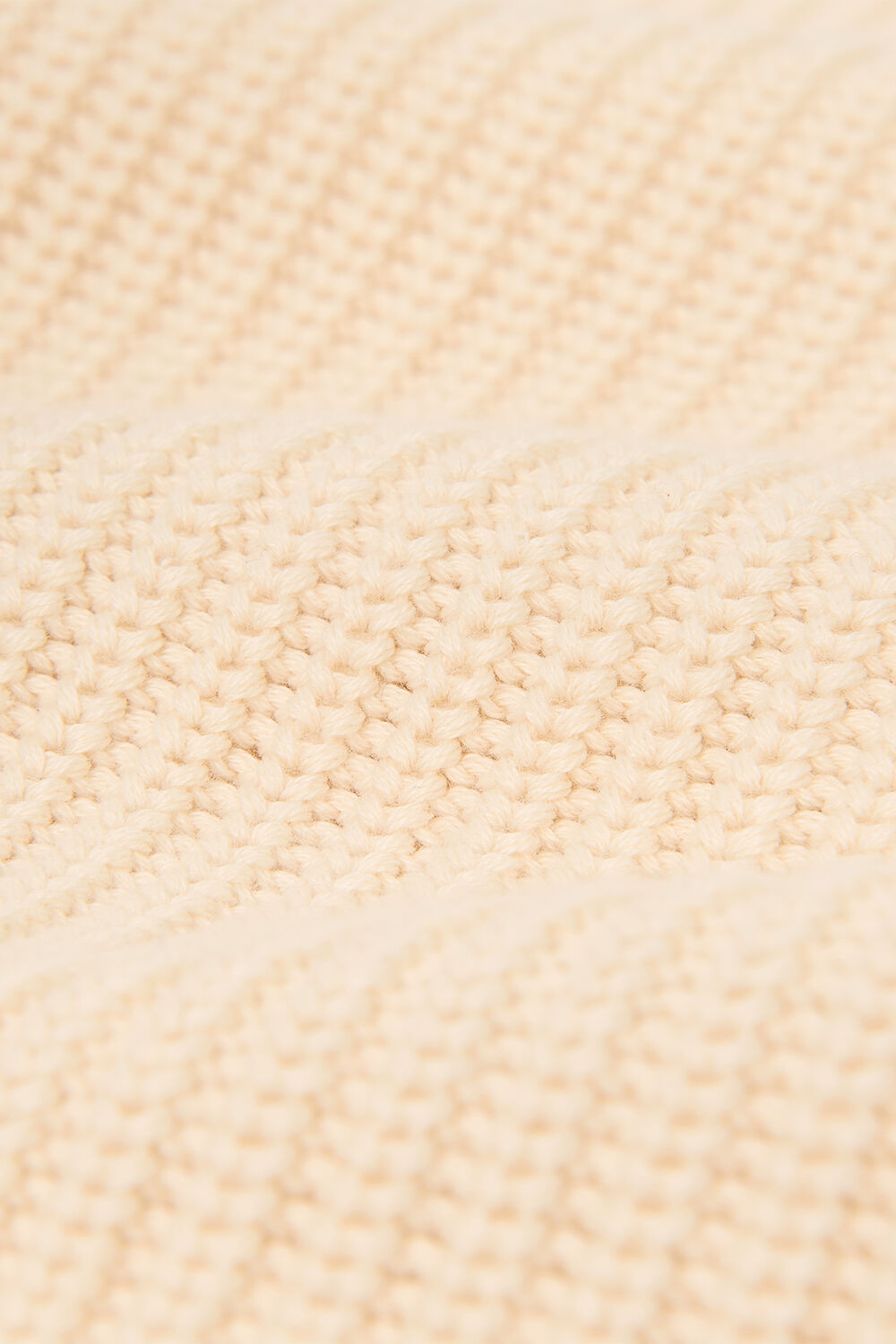 Ivory V Neck Cotton Cardigan