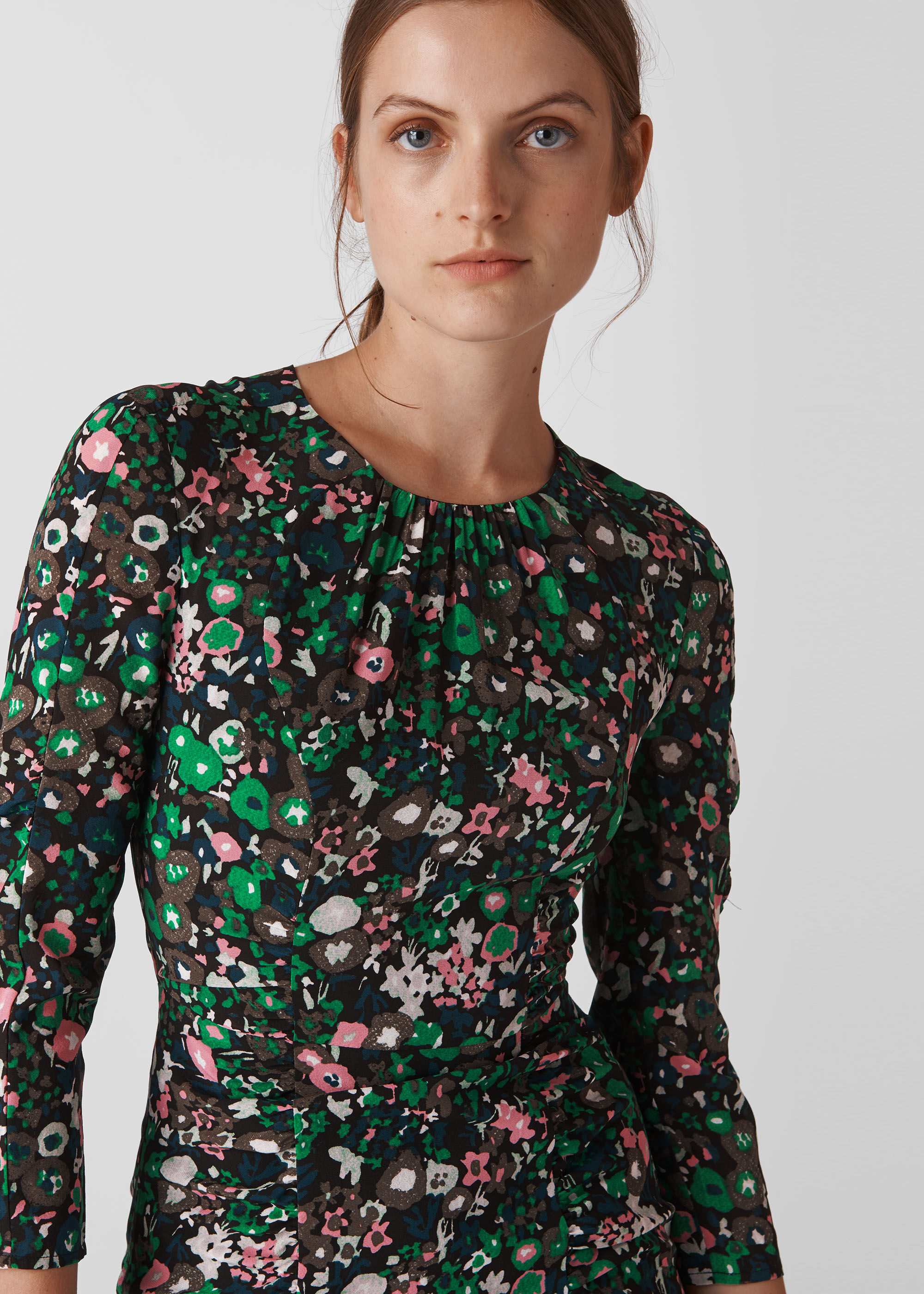 Whistles adelaide print silk bodycon clearance