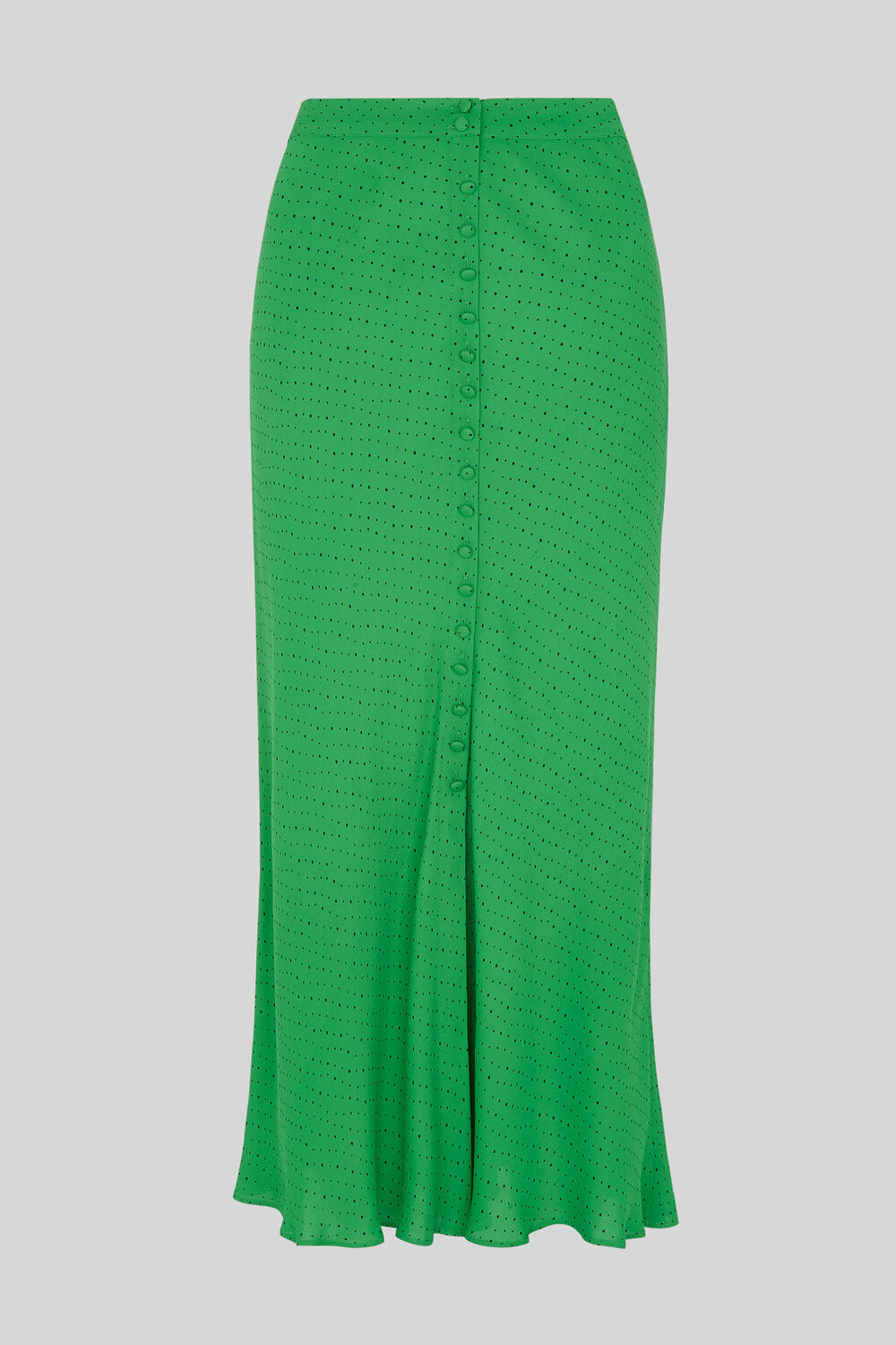 Micro Spot Button Skirt