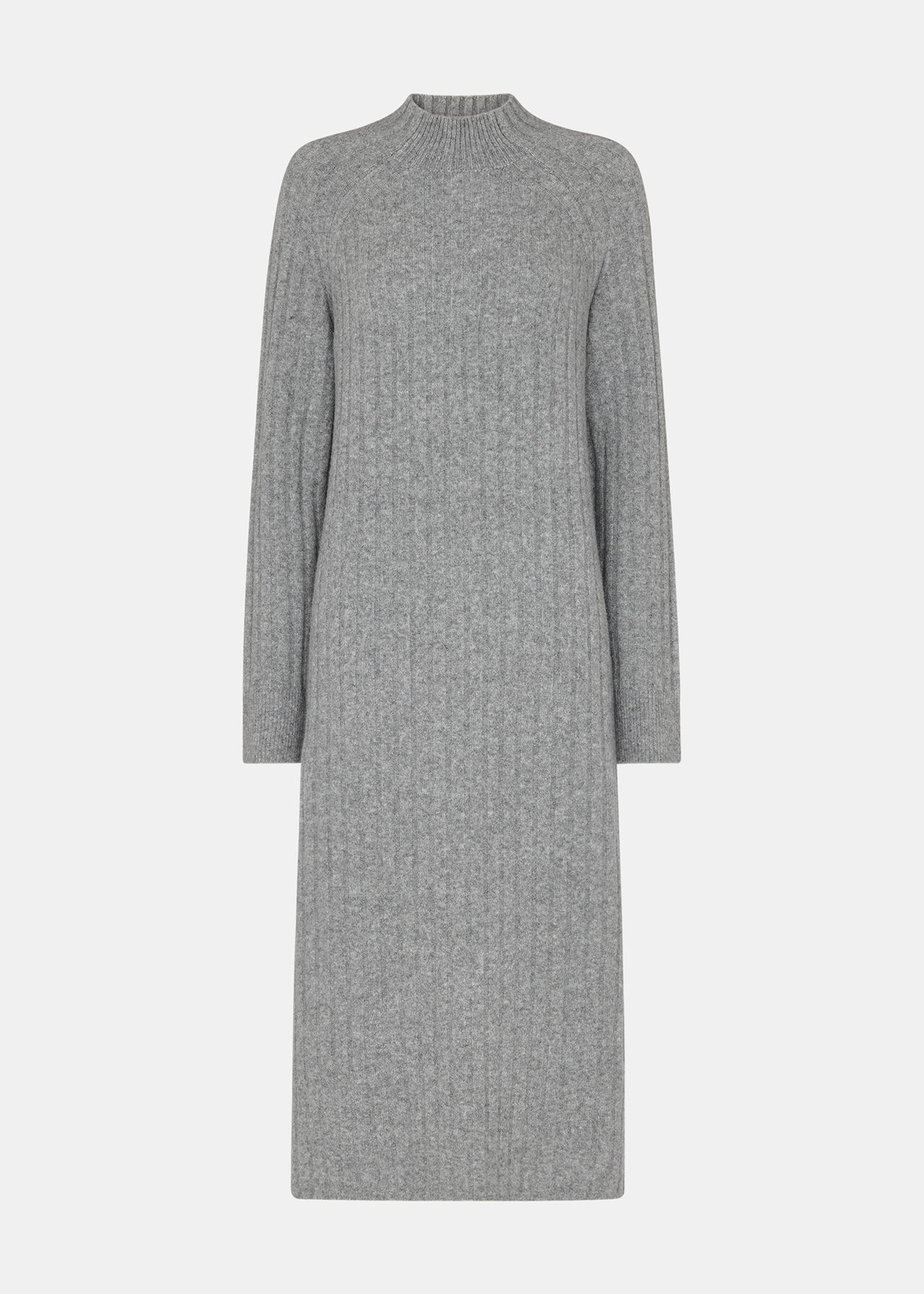 Ribbed Knitted Midi Dress