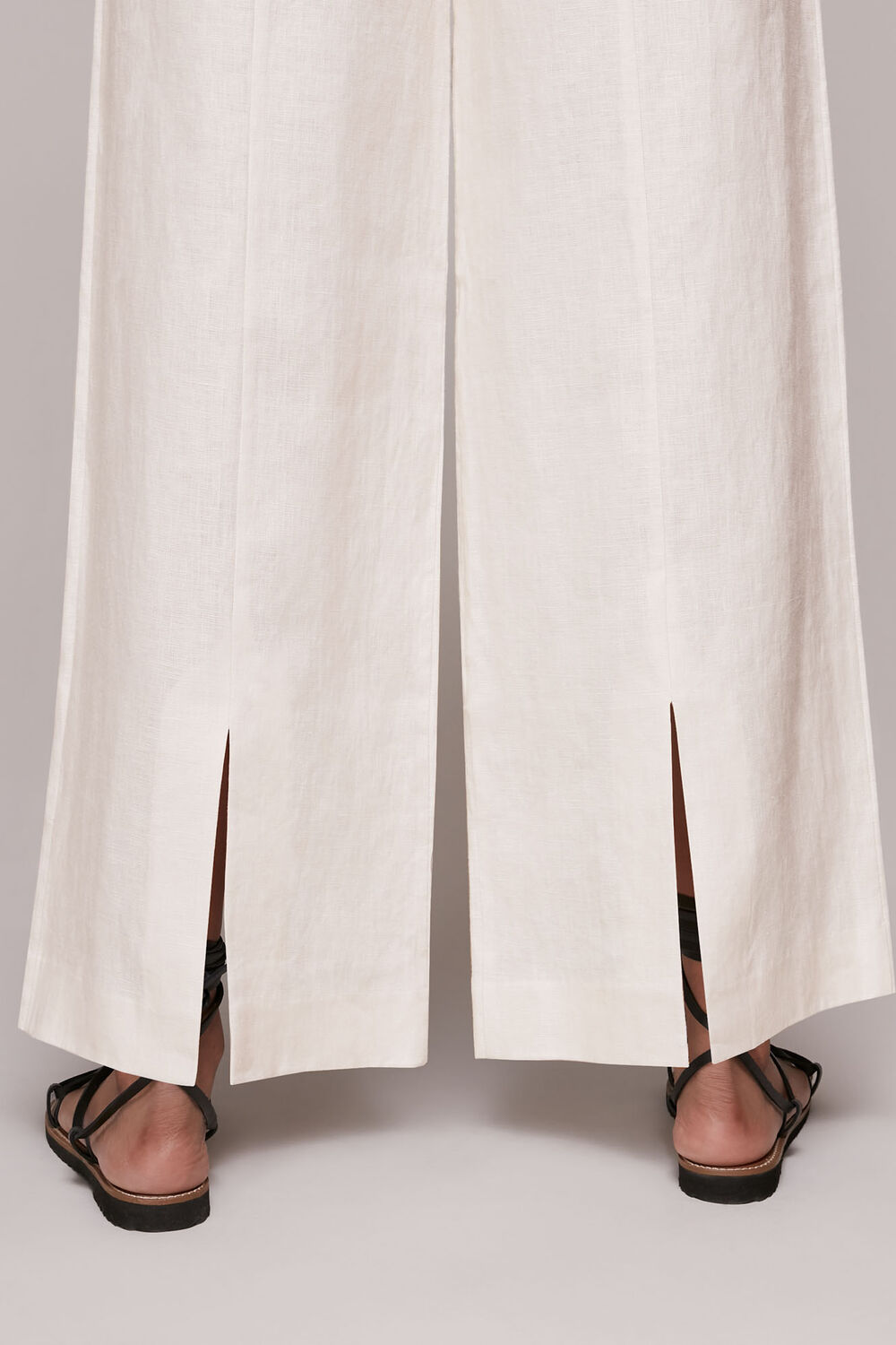 Nina Wide Leg Linen Trouser