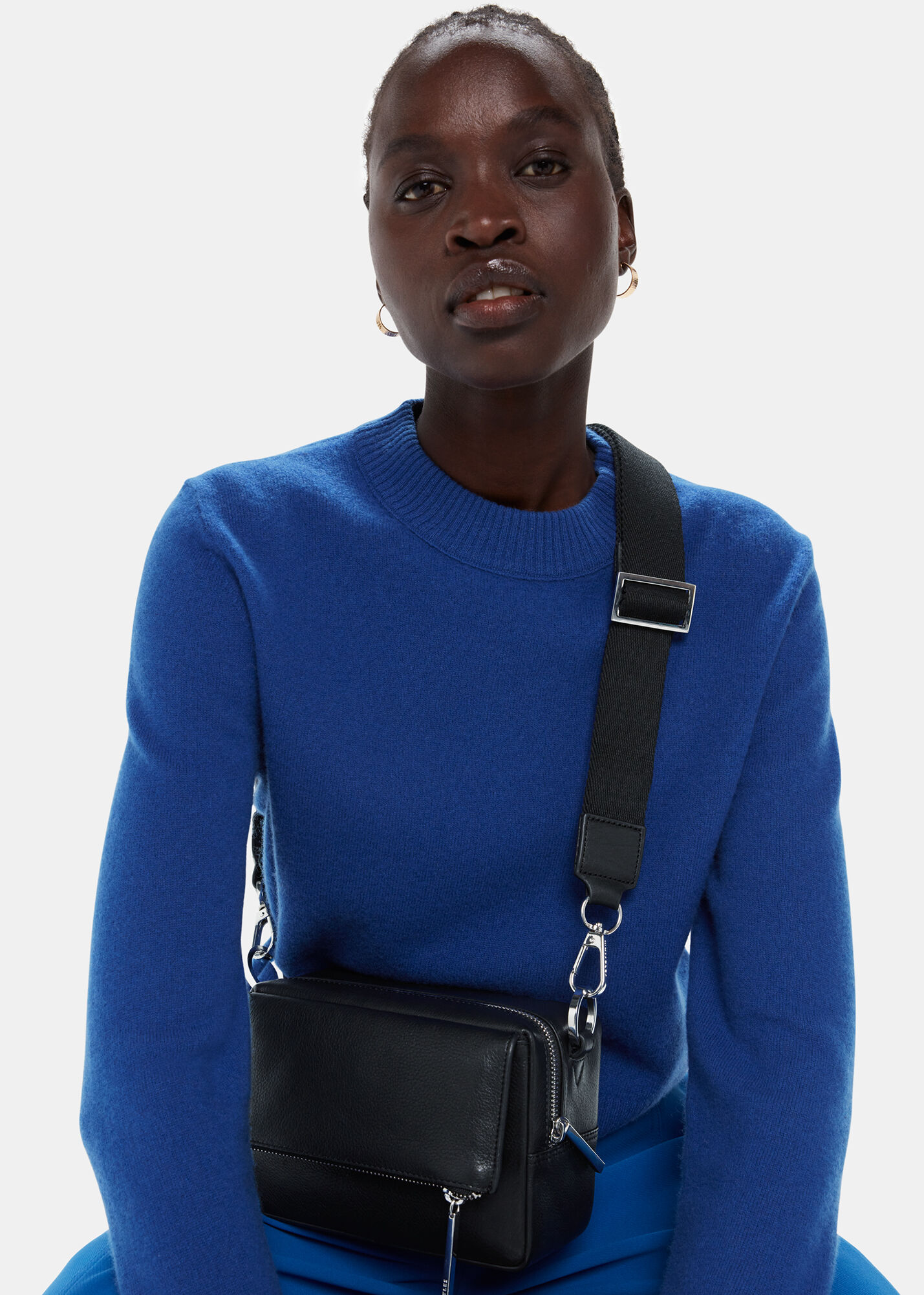Bibiy. キャミソール ブラック Black Bibi Crossbody Bag | WHISTLES | Whistles US |