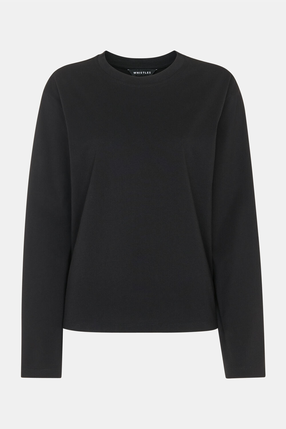 Black Relaxed Long Sleeve Tee