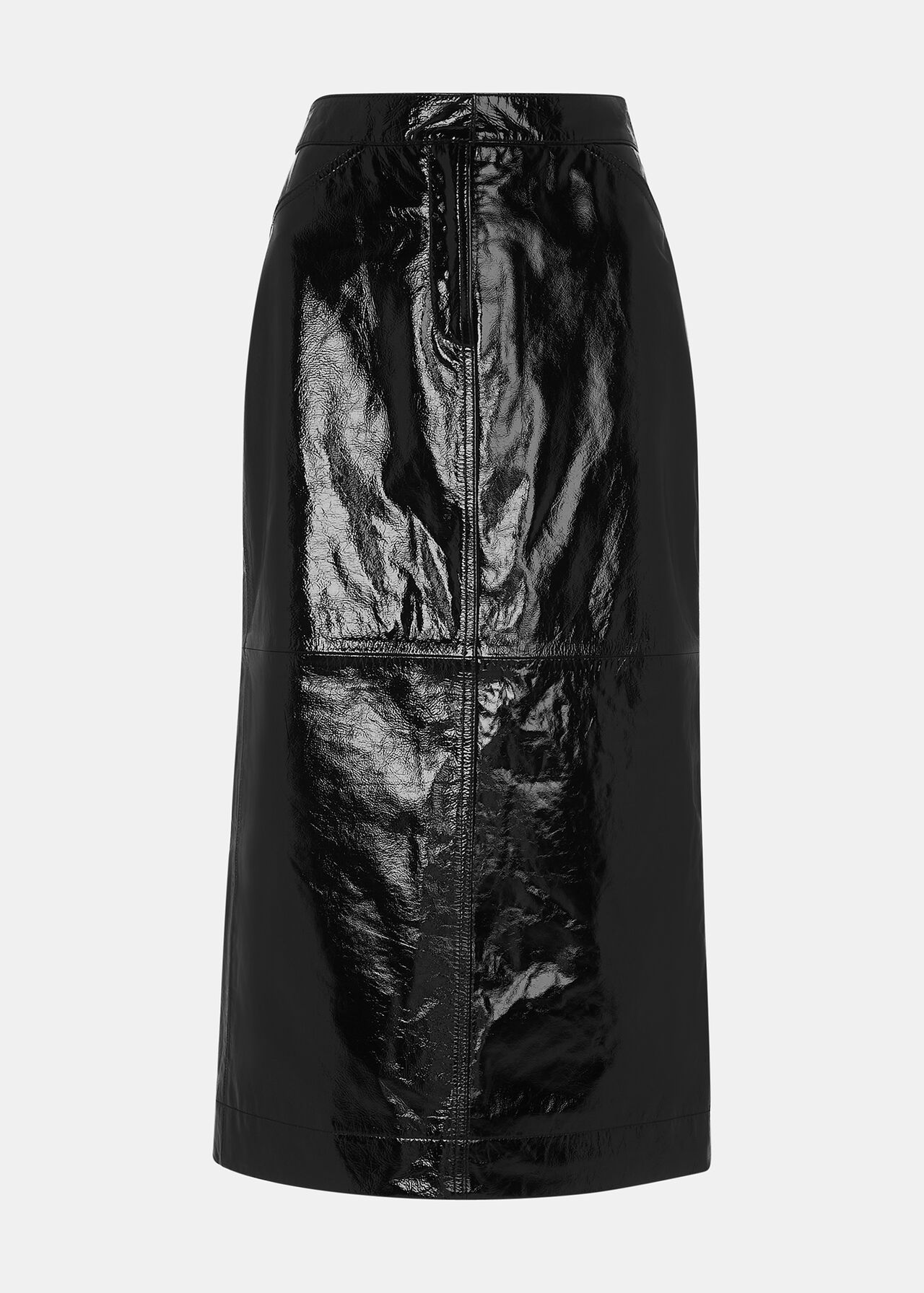 Black Rachel Patent Leather Skirt | WHISTLES