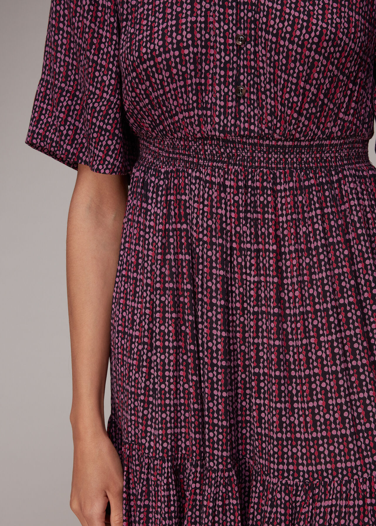 Bella Twist Dot Midi Dress