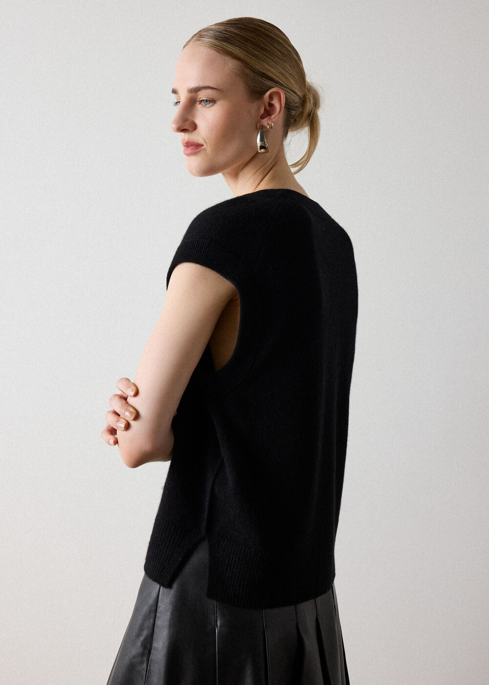 Cashmere V Neck Tank