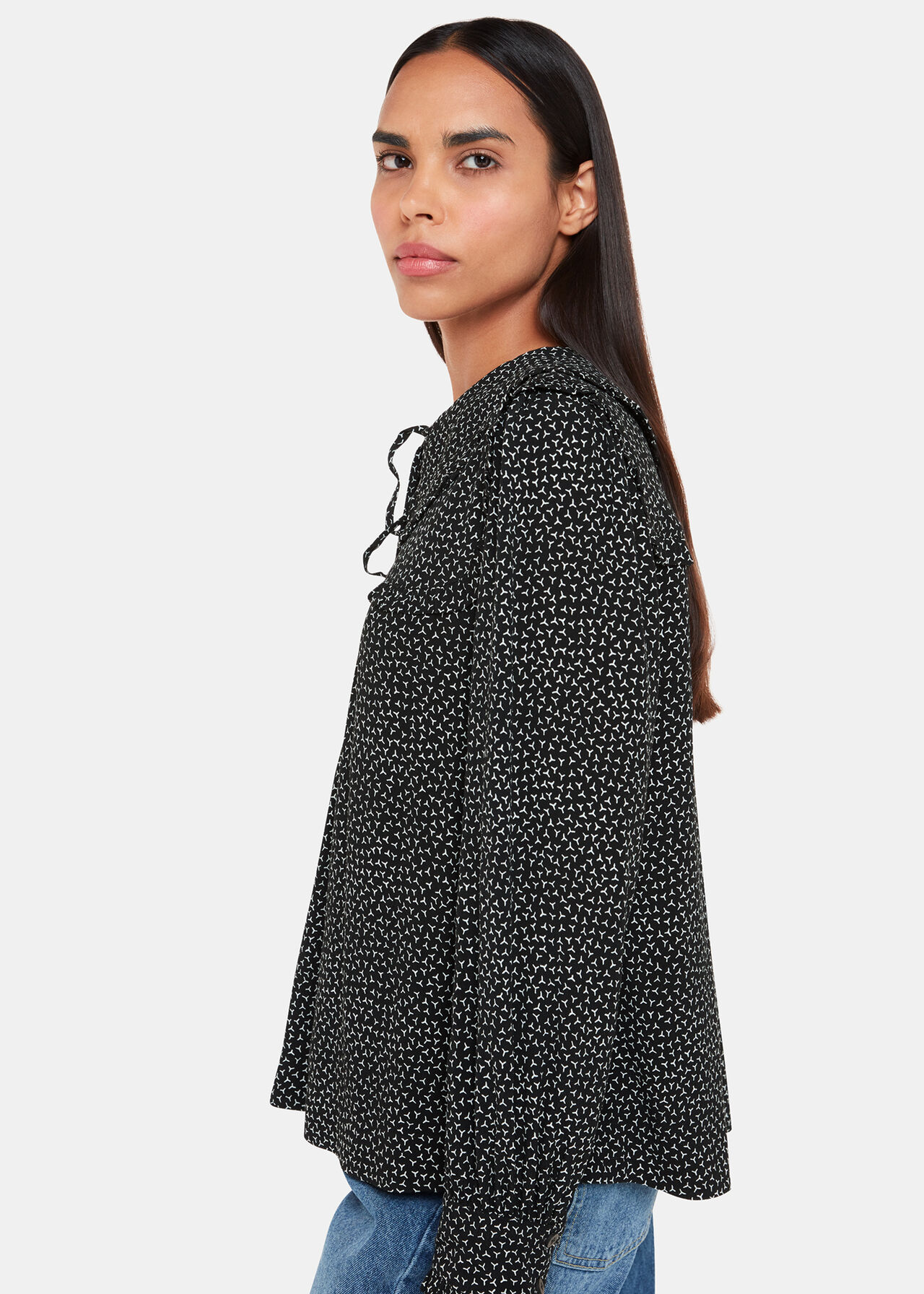 Scattered Y Saskia Collar Top