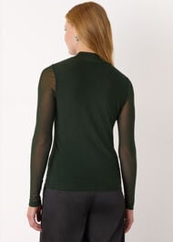 High Neck Mesh Top