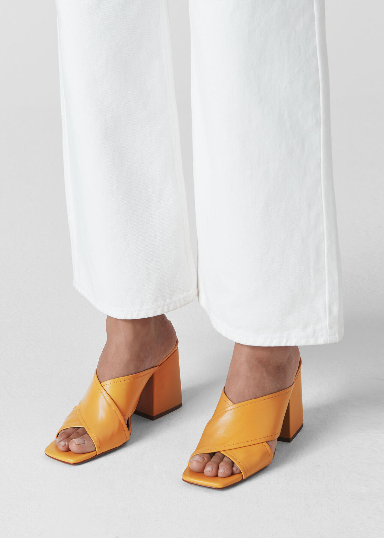 Ayres Cross Strap Sandal Yellow