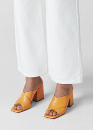 Ayres Cross Strap Sandal Yellow