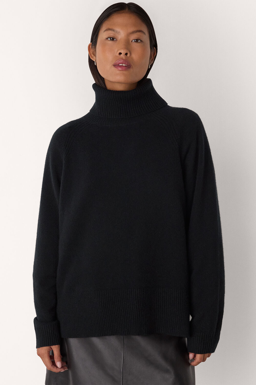 Petite Cashmere Roll Neck