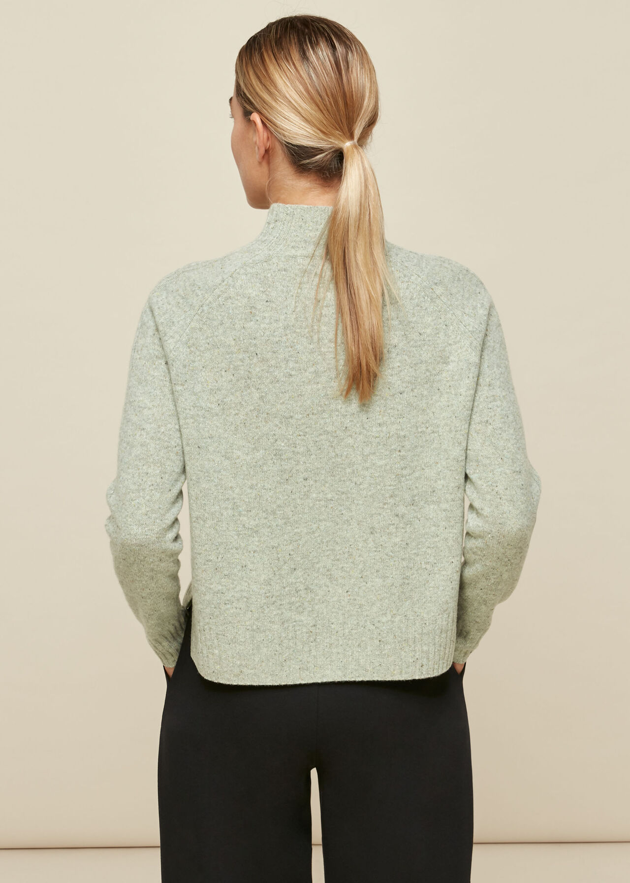 Funnel Neck Merino Knit