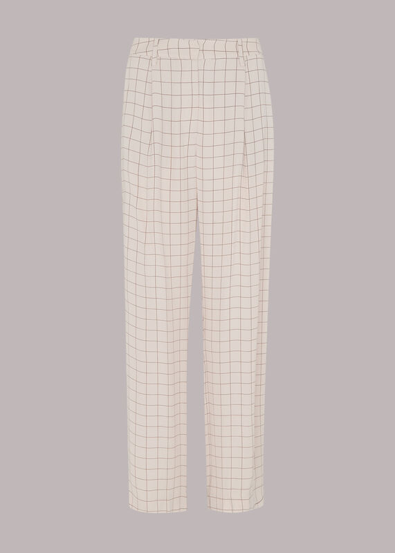 Multicolour Niamo Fine Grid Trouser