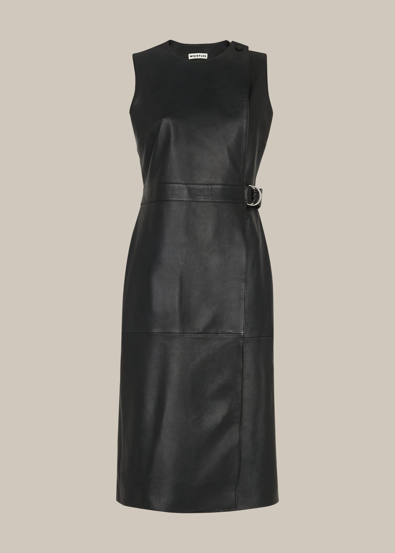 Black Leather Dress -  UK