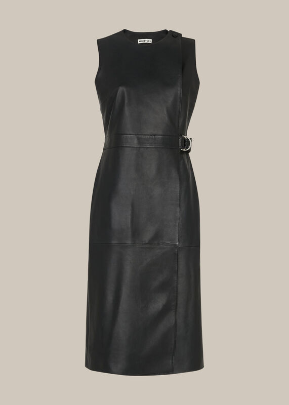 Leather Shift Dress