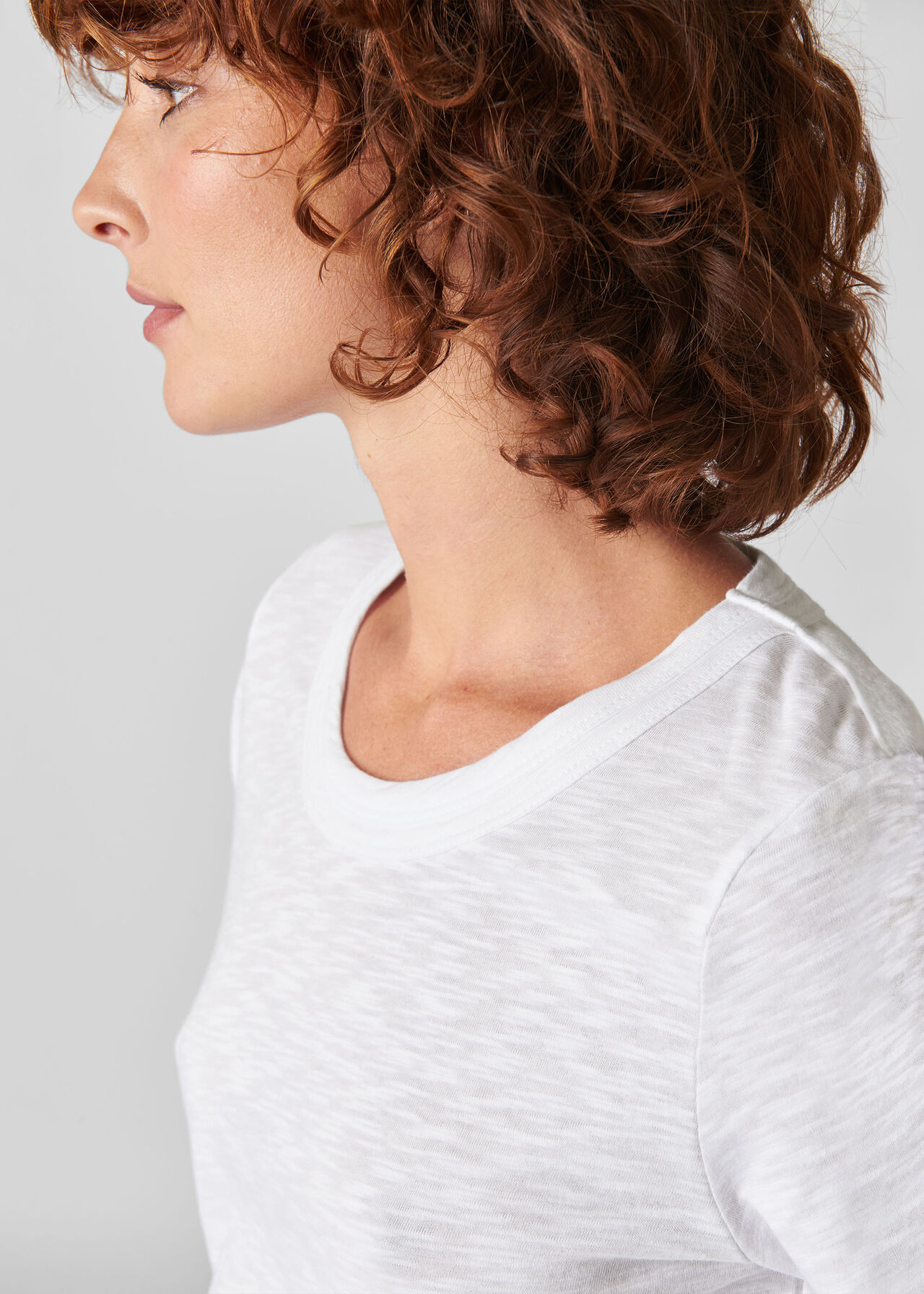Rosa Double Trim T Shirt White