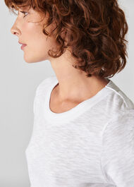 Rosa Double Trim T Shirt White