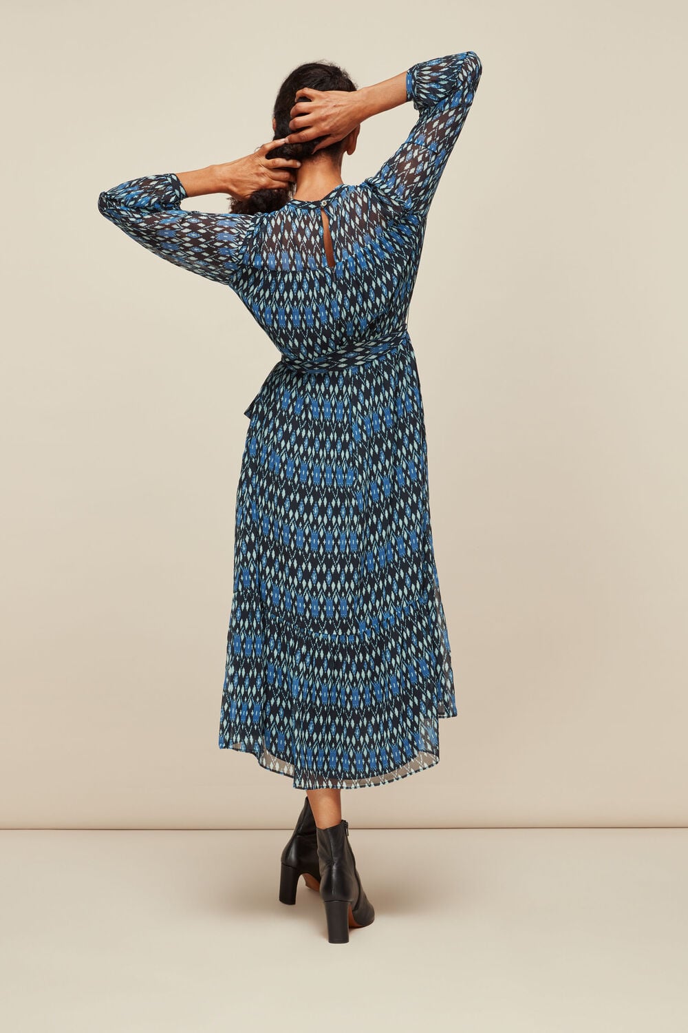 Ikat Diamond Trapeze Dress