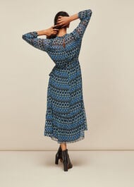 Ikat Diamond Trapeze Dress