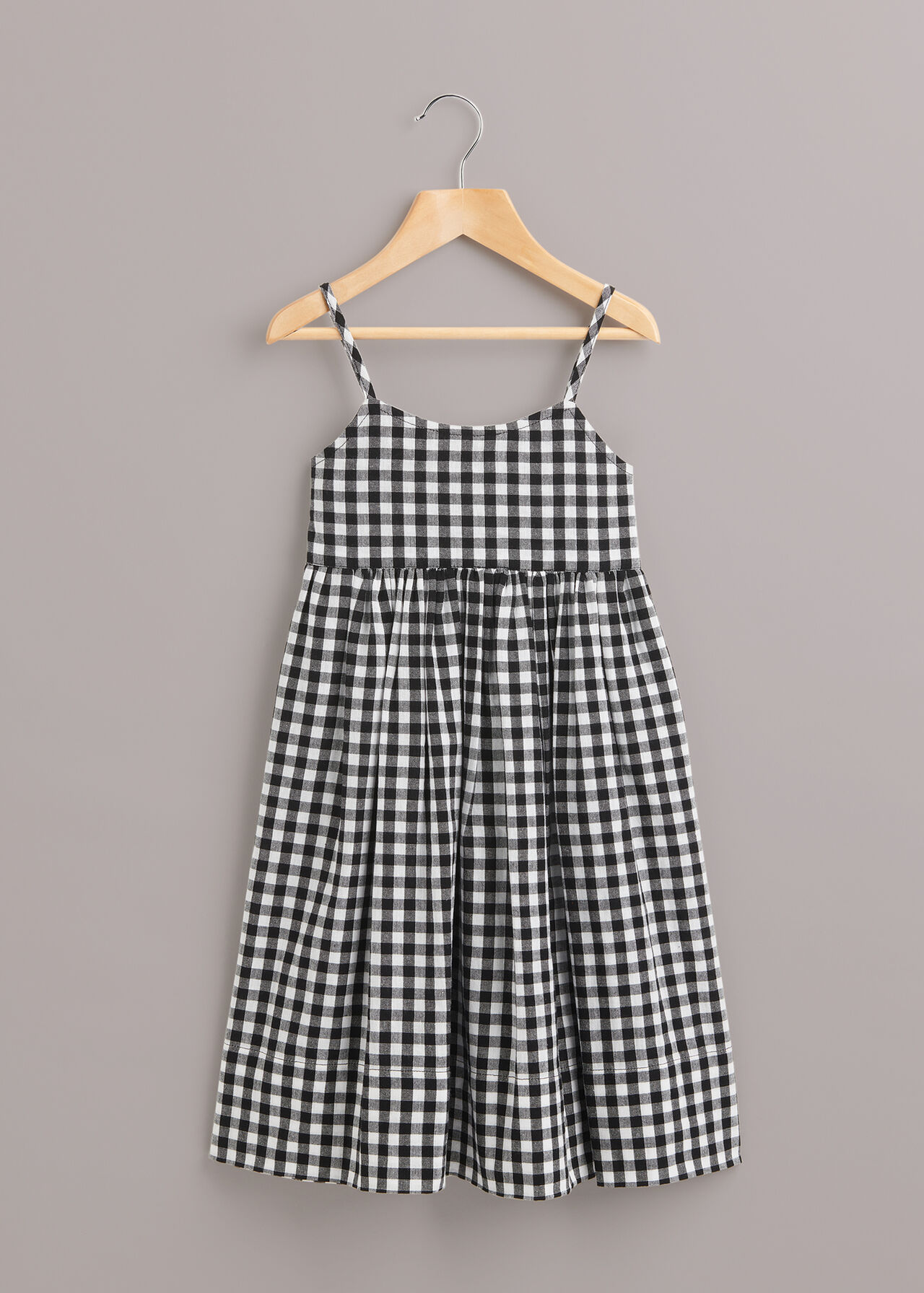 Black/Multi Gingham Carmen Dress | WHISTLES | Whistles UK