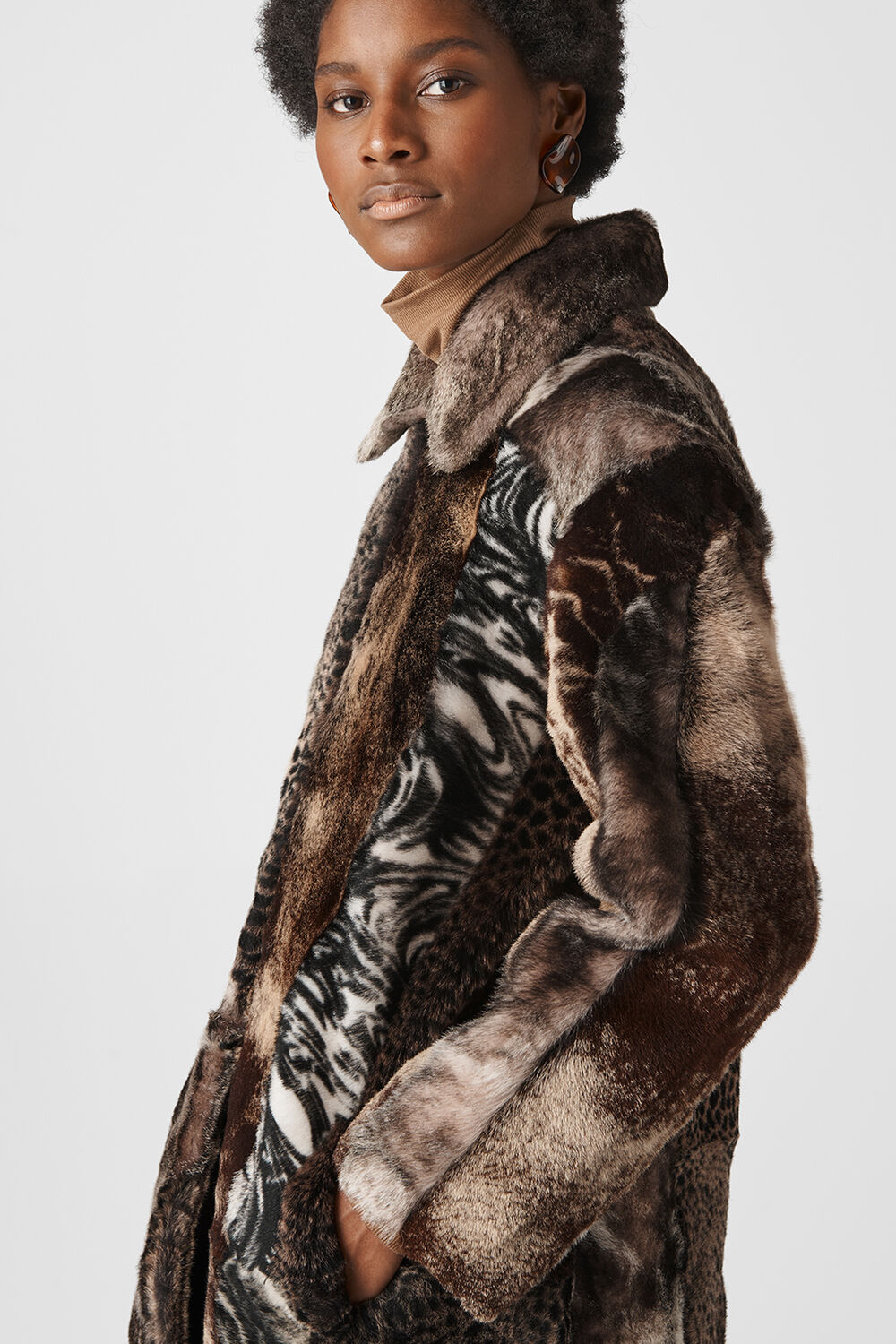 Patchwork Animal Shearling