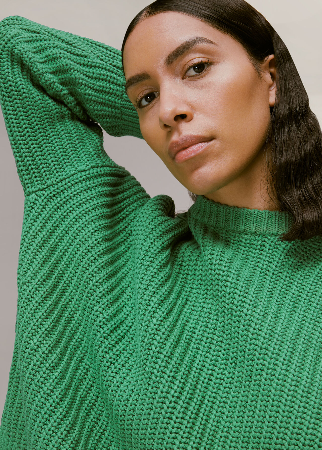 Pria Cotton Knitted Crew