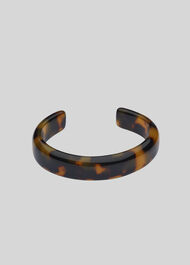 Tort Resin Bangle Brown/Multi