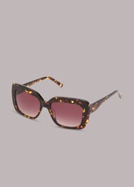Ashlie Square Tort Sunglasses