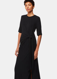 Twist Front Jersey Dress