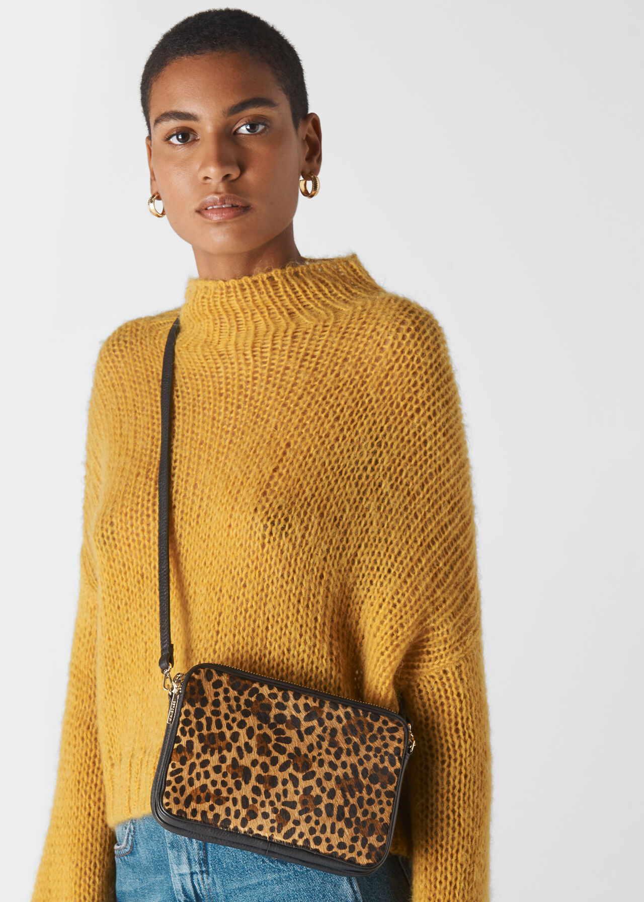 Cami Crossbody Bag Leopard Print