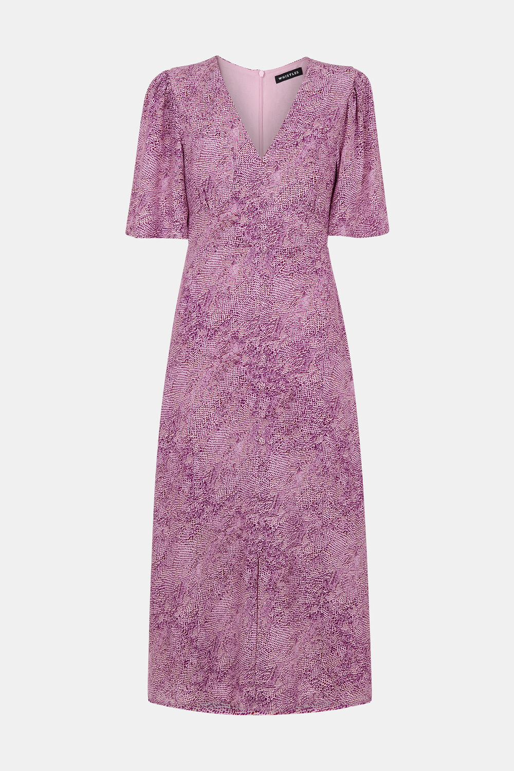 Diagonal Snake Midi Dress