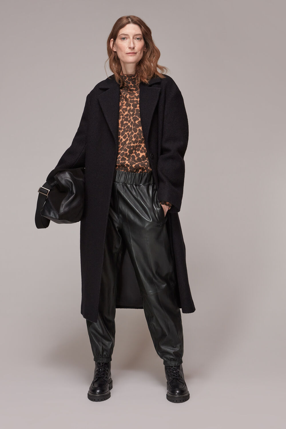 Charlie Leather Cuffed Trouser