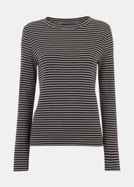 Slim Stripe Long Sleeve Crew