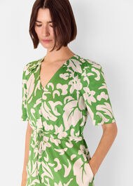 Floral Tie Waist Jumpsuit