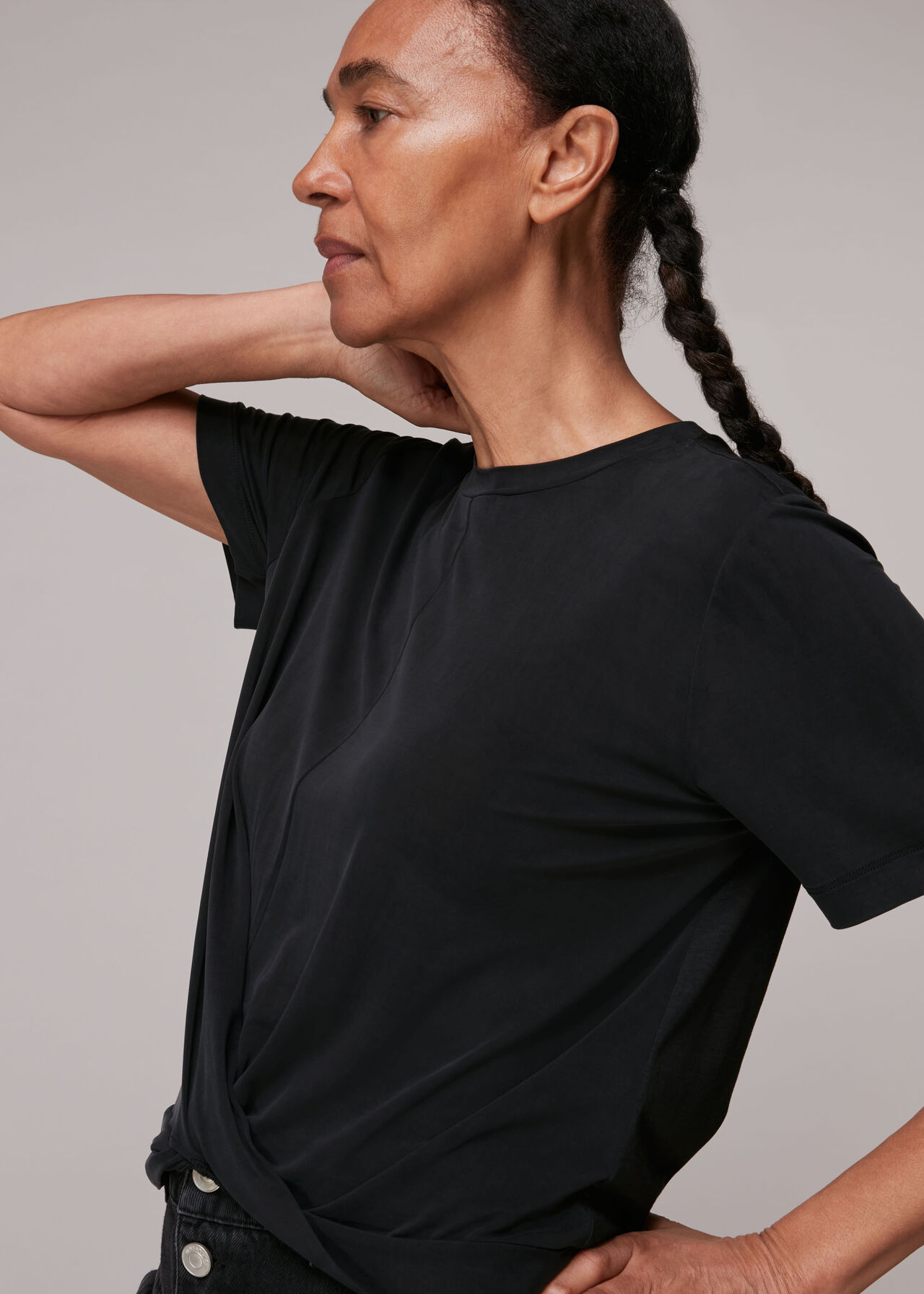 Twist Front Cupro Top