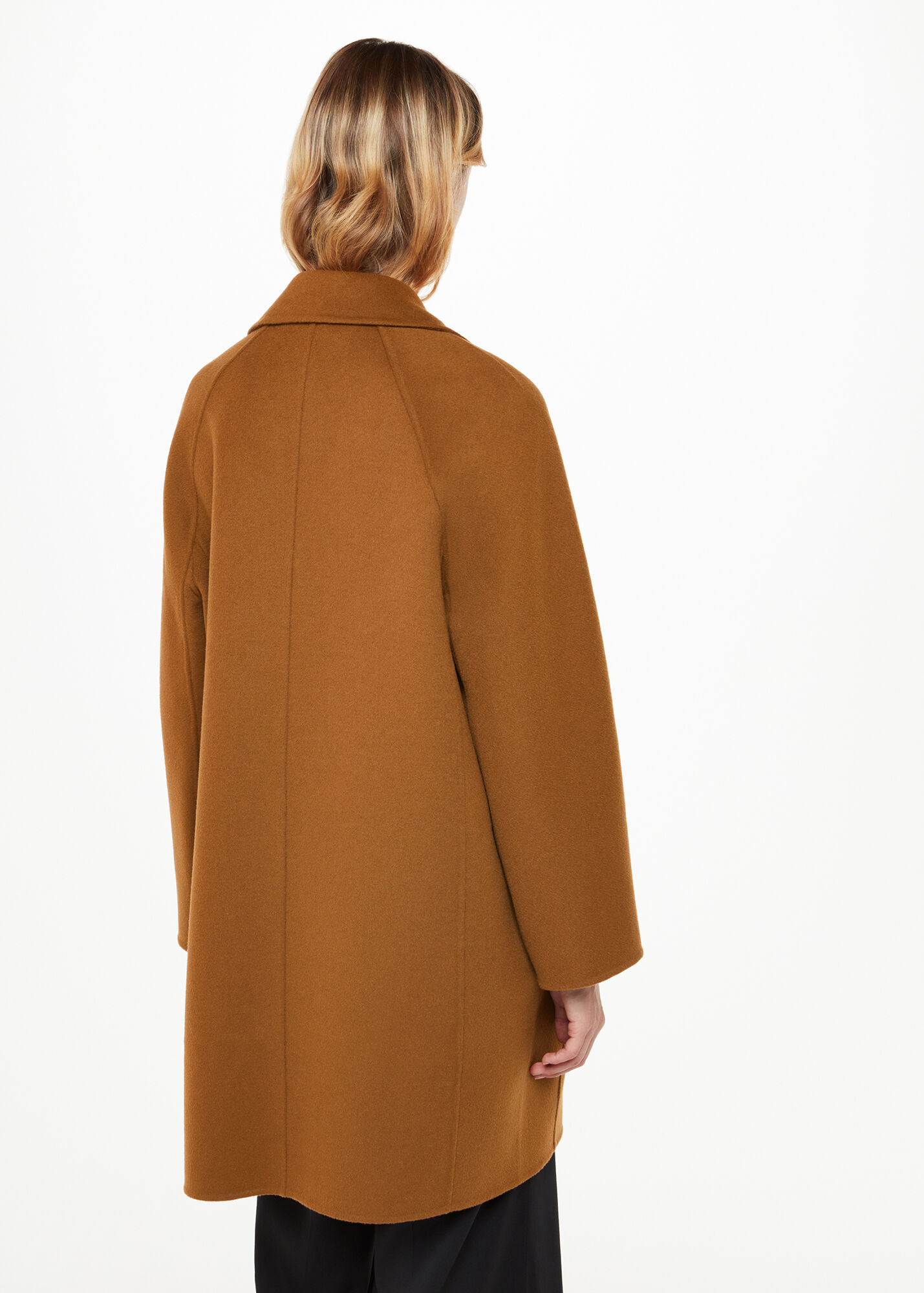 Camel Julia Wool Double Faced Coat WHISTLES