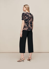 Mottled Animal Nelly Top Navy/Multi