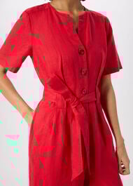 Fiona Linen Button Jumpsuit