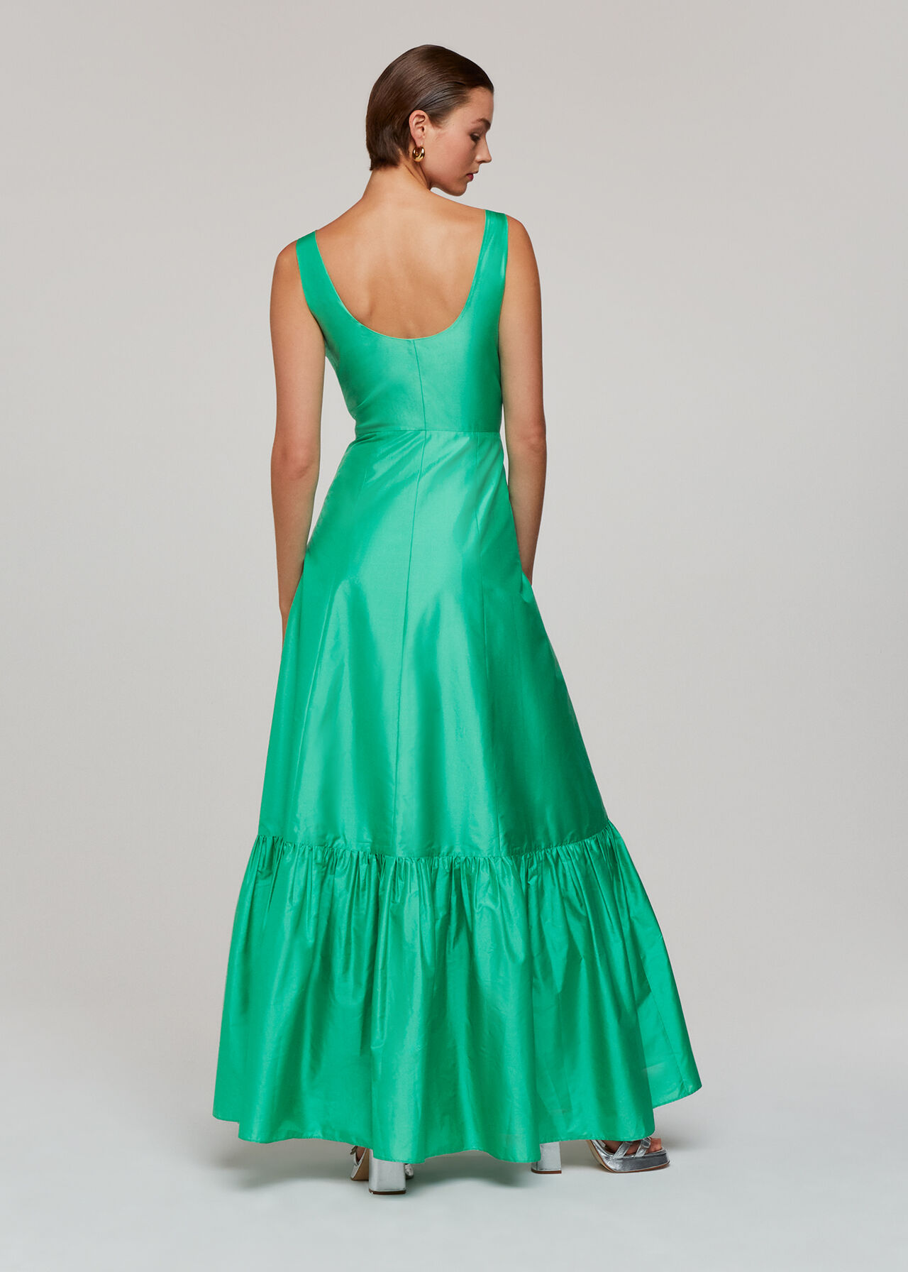 Taffeta Silk Blend Maxi Dress
