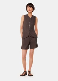 Mila Linen Blend Waistcoat